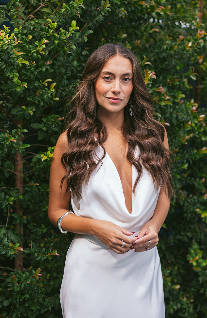 PRE ORDER NOVIAS: VESTIDO MAXI VERONA SEDA BLANCO