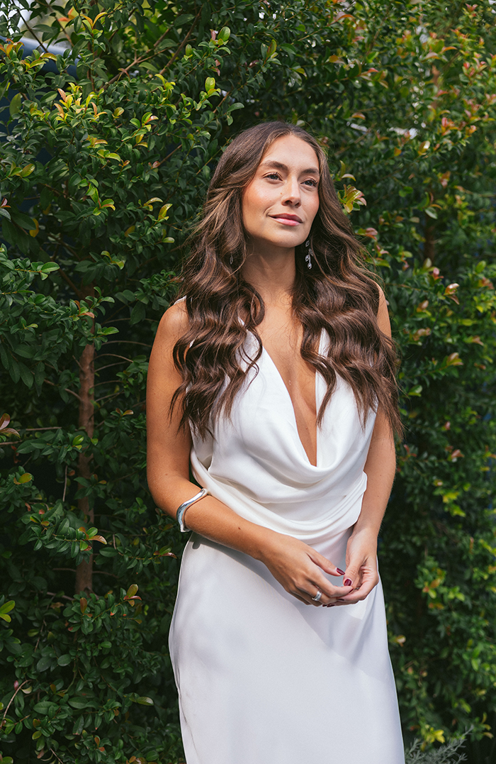 PRE ORDER NOVIAS: VESTIDO MAXI VERONA SEDA BLANCO