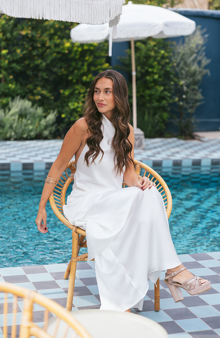 PRE ORDER NOVIAS: VESTIDO MAXI CANNES SEDA