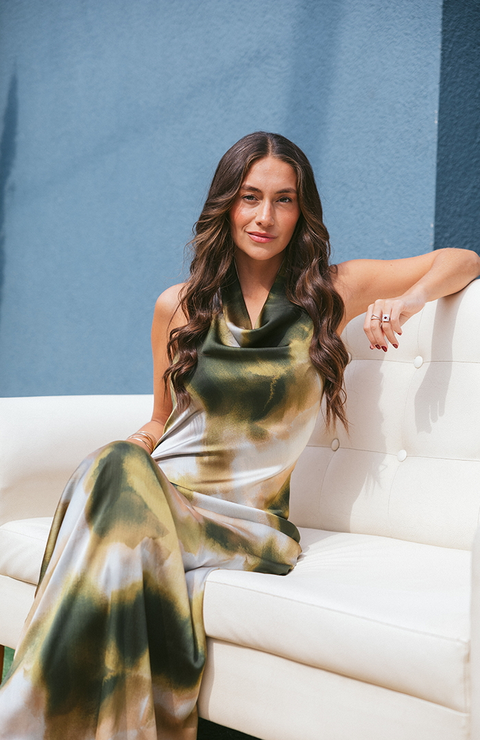 PRE ORDER: MAXI VESTIDO CANNES EDICIÓN LIMITADA VERDE MUSGO