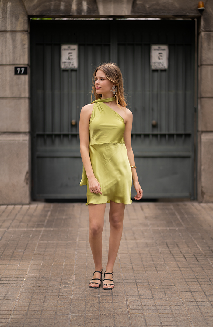 PRE ORDER: VESTIDO MINI CERDEÑA SEDA COLORES