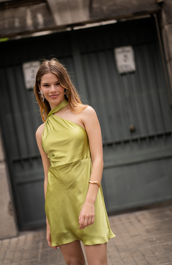 PRE ORDER: VESTIDO MINI CERDEÑA SEDA COLORES