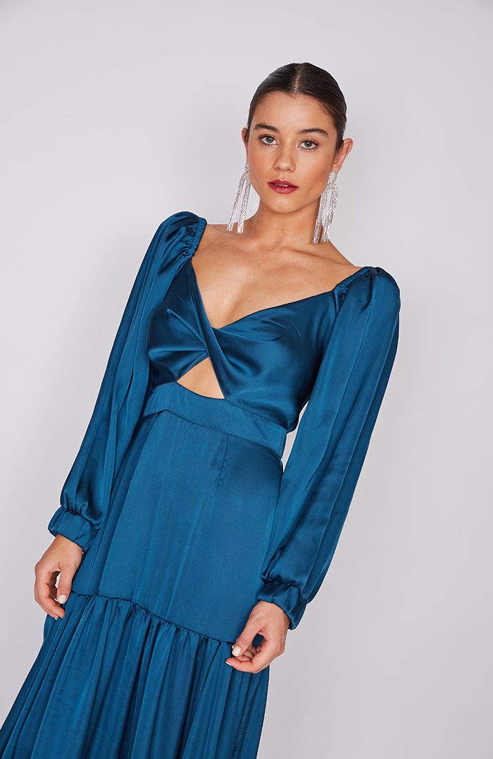 Black Gown Fashion Nova Royal Blue Rosalia Stretch Velvet Maxi