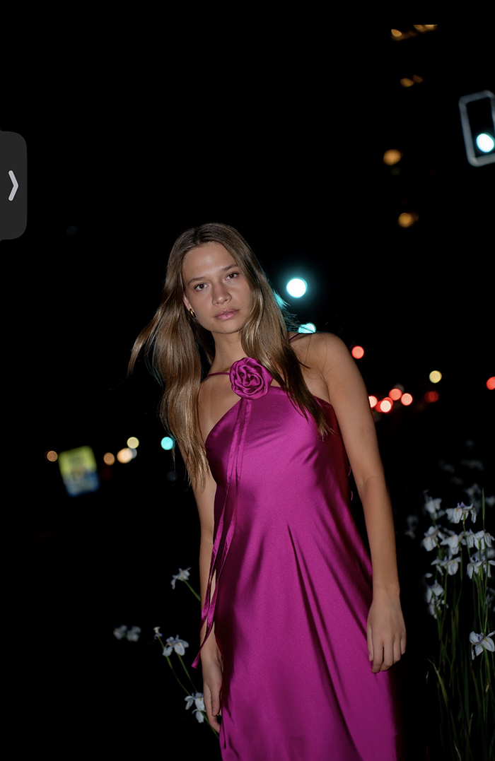 PRE ORDER: VESTIDO MAXI CAPRI SEDA COLORES