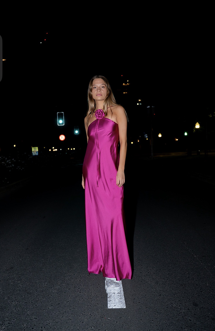 PRE ORDER: VESTIDO MAXI CAPRI SEDA COLORES