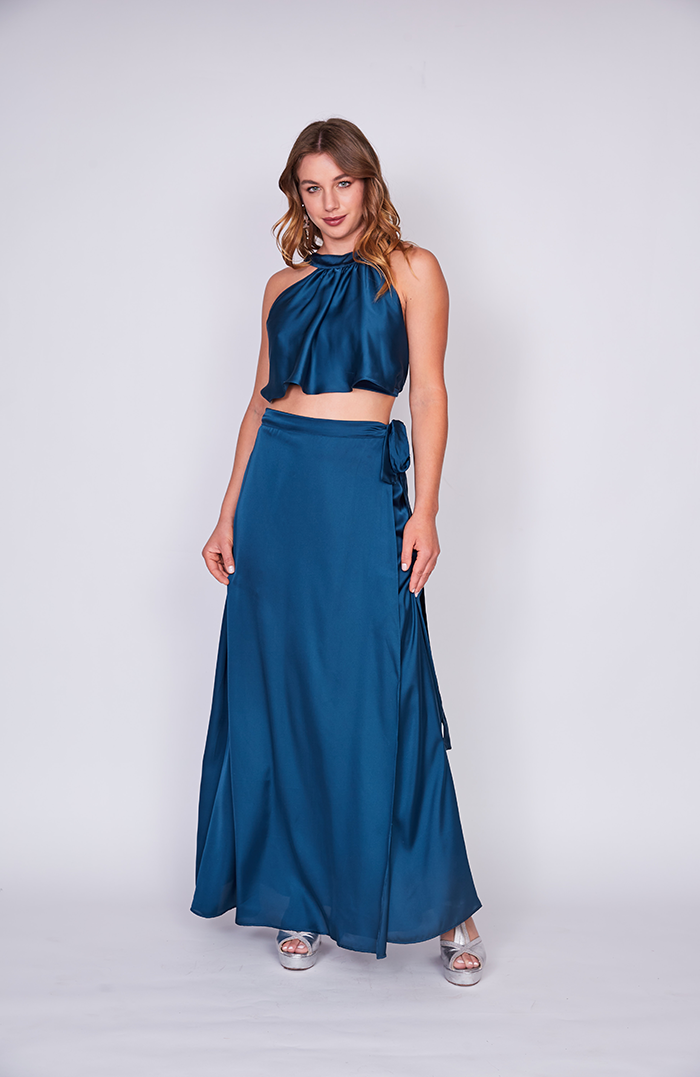 MAXI FALDA ENVOLVENTE SEDA COLORES
