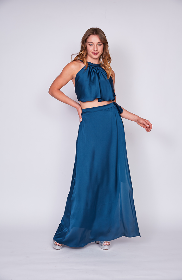 MAXI FALDA ENVOLVENTE SEDA COLORES