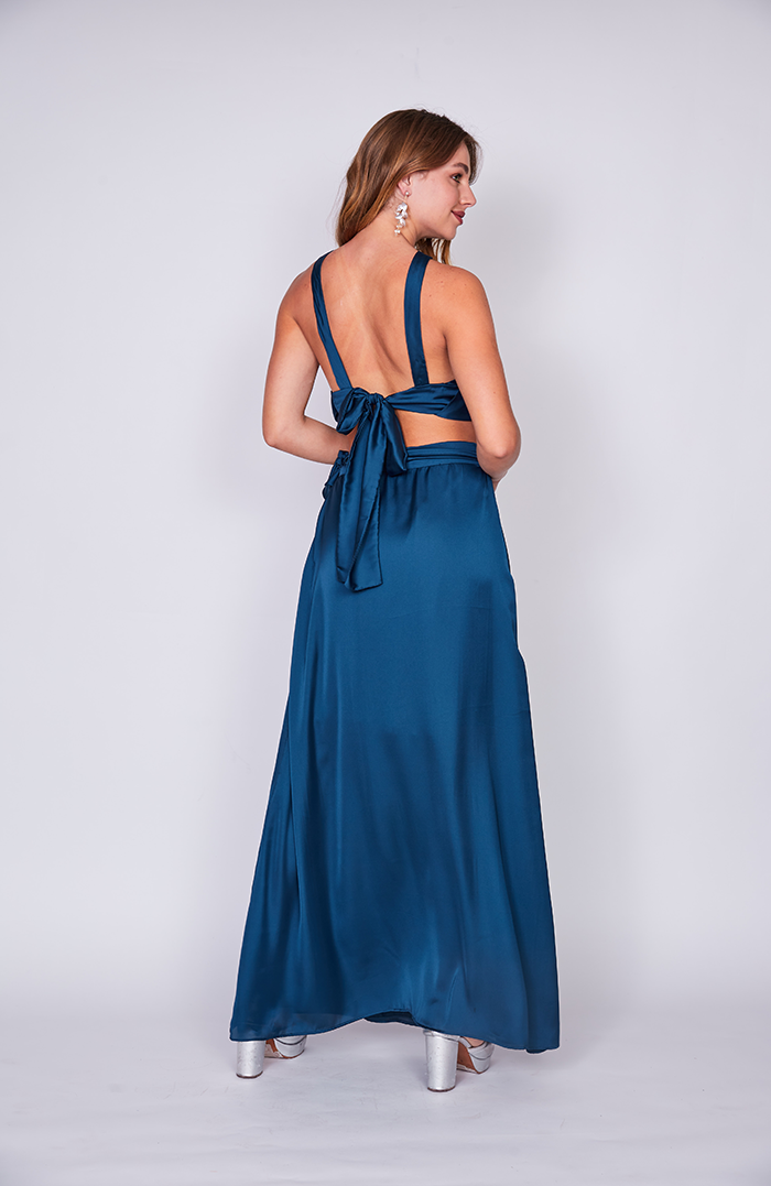 MAXI FALDA ENVOLVENTE SEDA COLORES