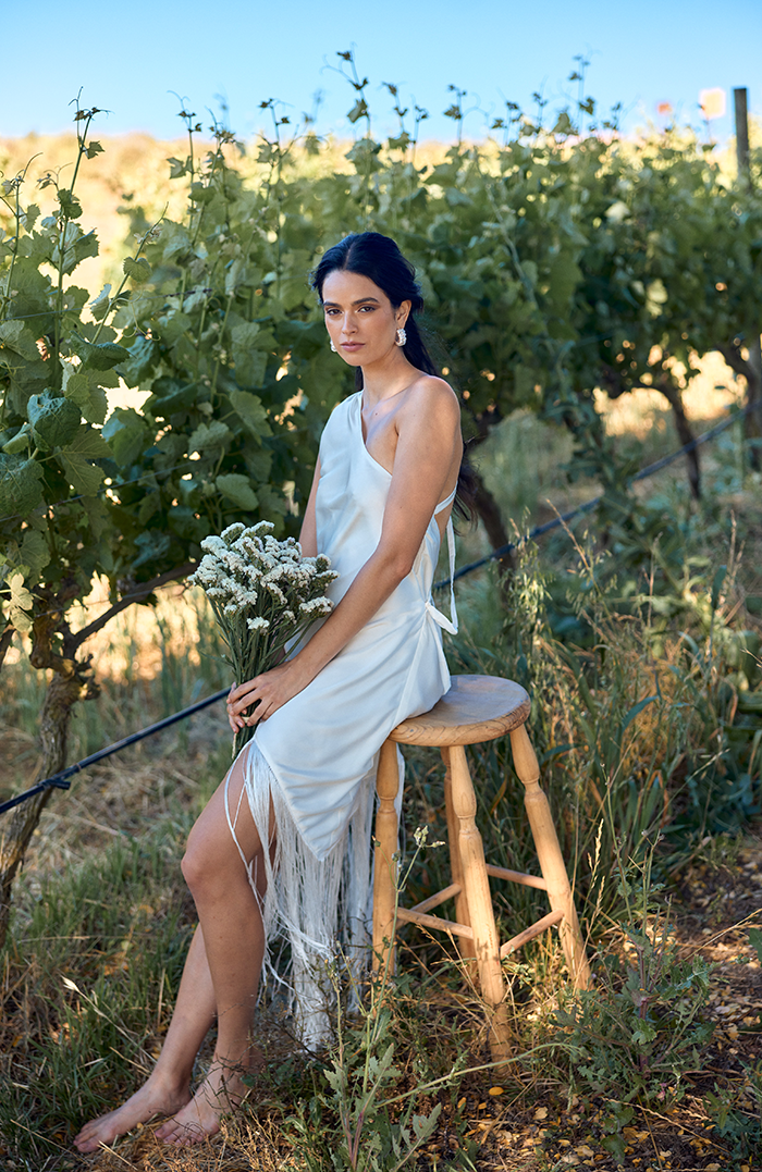 PRE ORDER NOVIAS: VESTIDO MAXI MÁLAGA SEDA