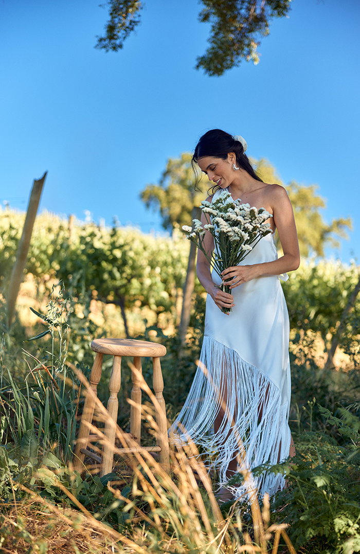 PRE ORDER NOVIAS: VESTIDO MAXI MÁLAGA SEDA