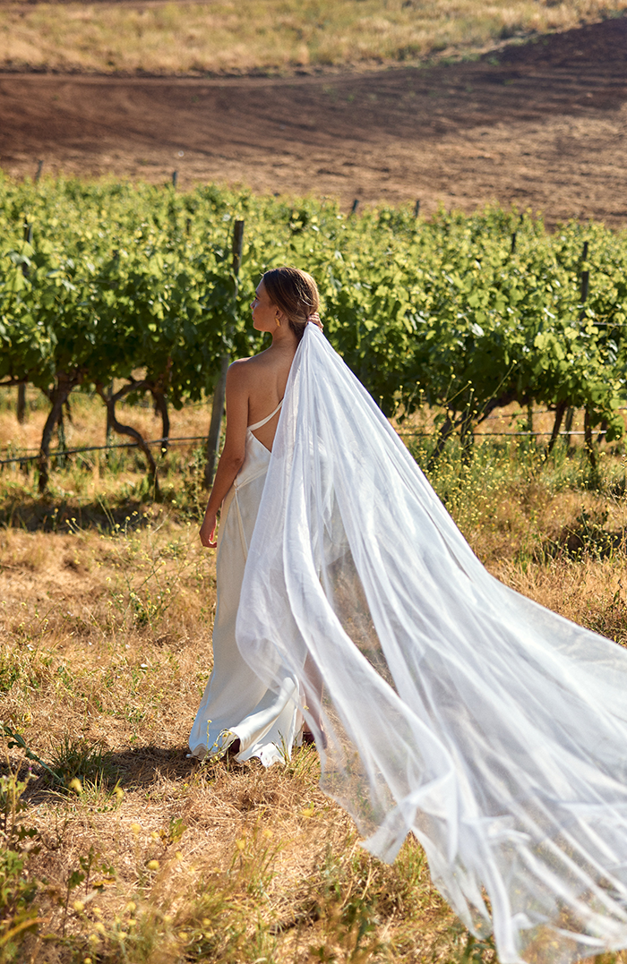 PRE ORDER NOVIAS: VESTIDO MAXI LIGURIA SEDA