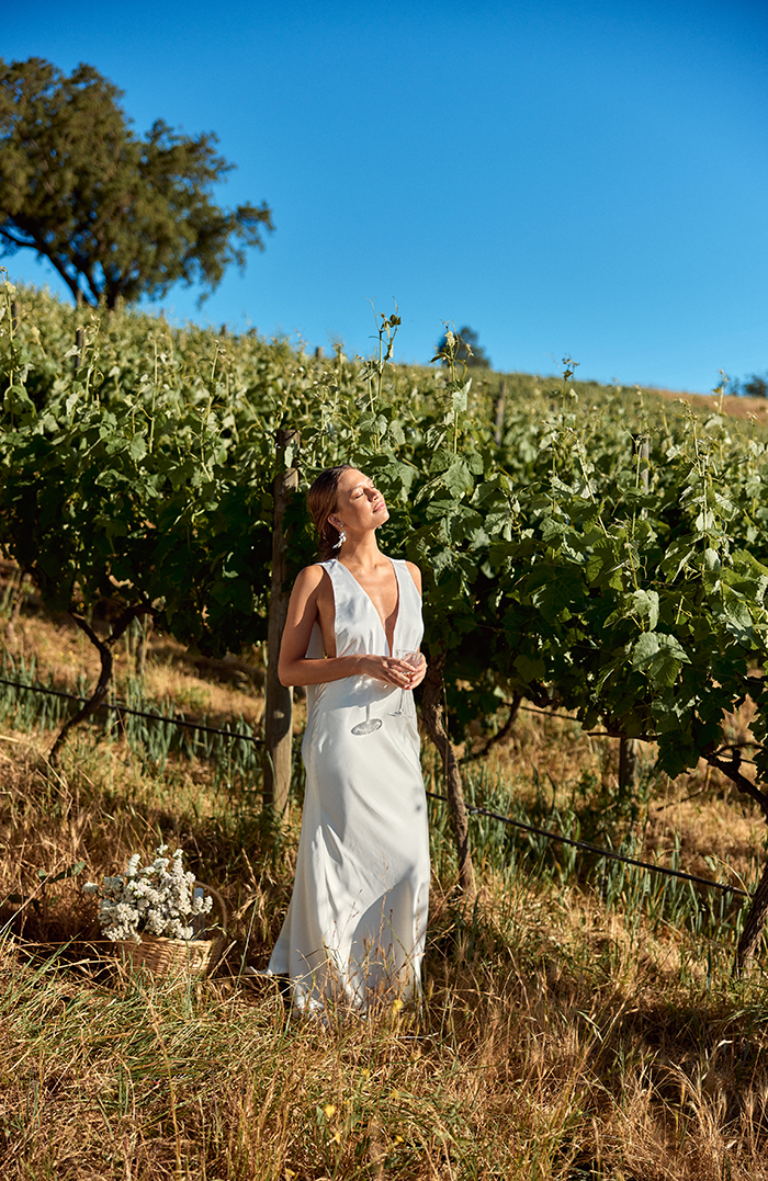 PRE ORDER NOVIAS: VESTIDO MAXI RAVELLO SEDA